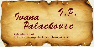 Ivana Palačković vizit kartica